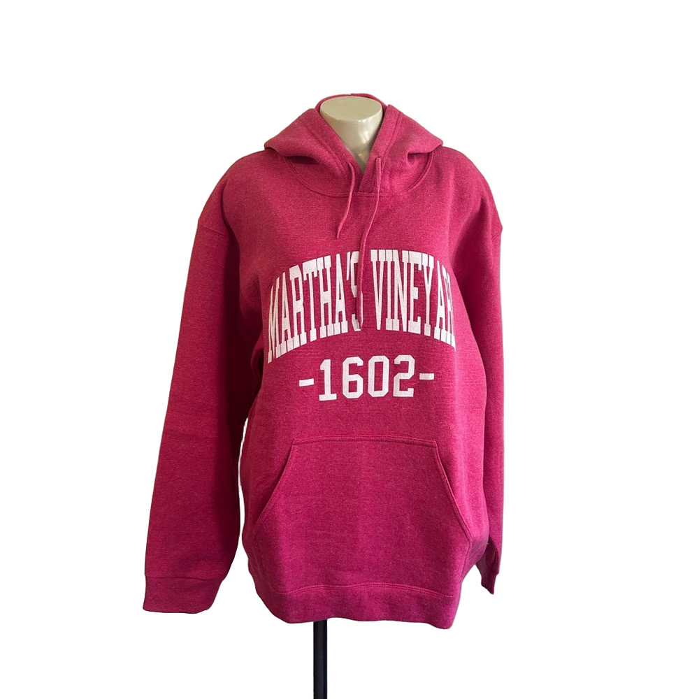 TEEMAX Martha Vineyard Vibrant Pink Collegiate hoodie pockets Sweater XL NWT